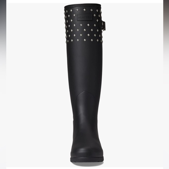 NWB~ HUNTER Refined Tall Stud Cuff Boot SIZE 6 - Picture 3 of 7